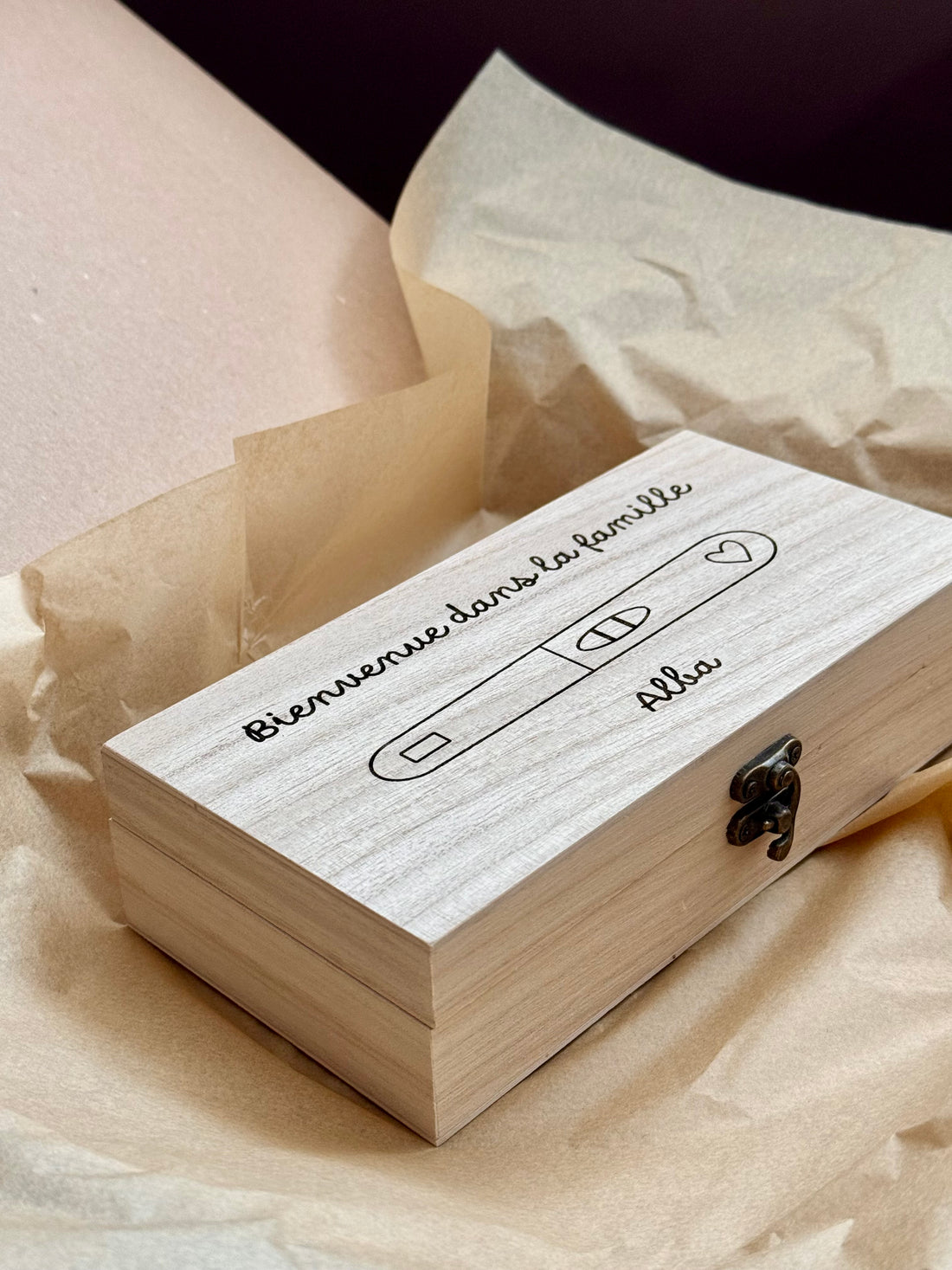 Boîte à souvenir pour Test de Grossesse ✨