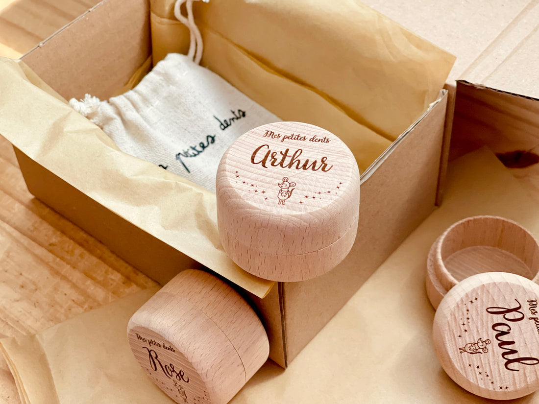 Boîte à souvenir « Mes petites dents » personnalisée 🐭