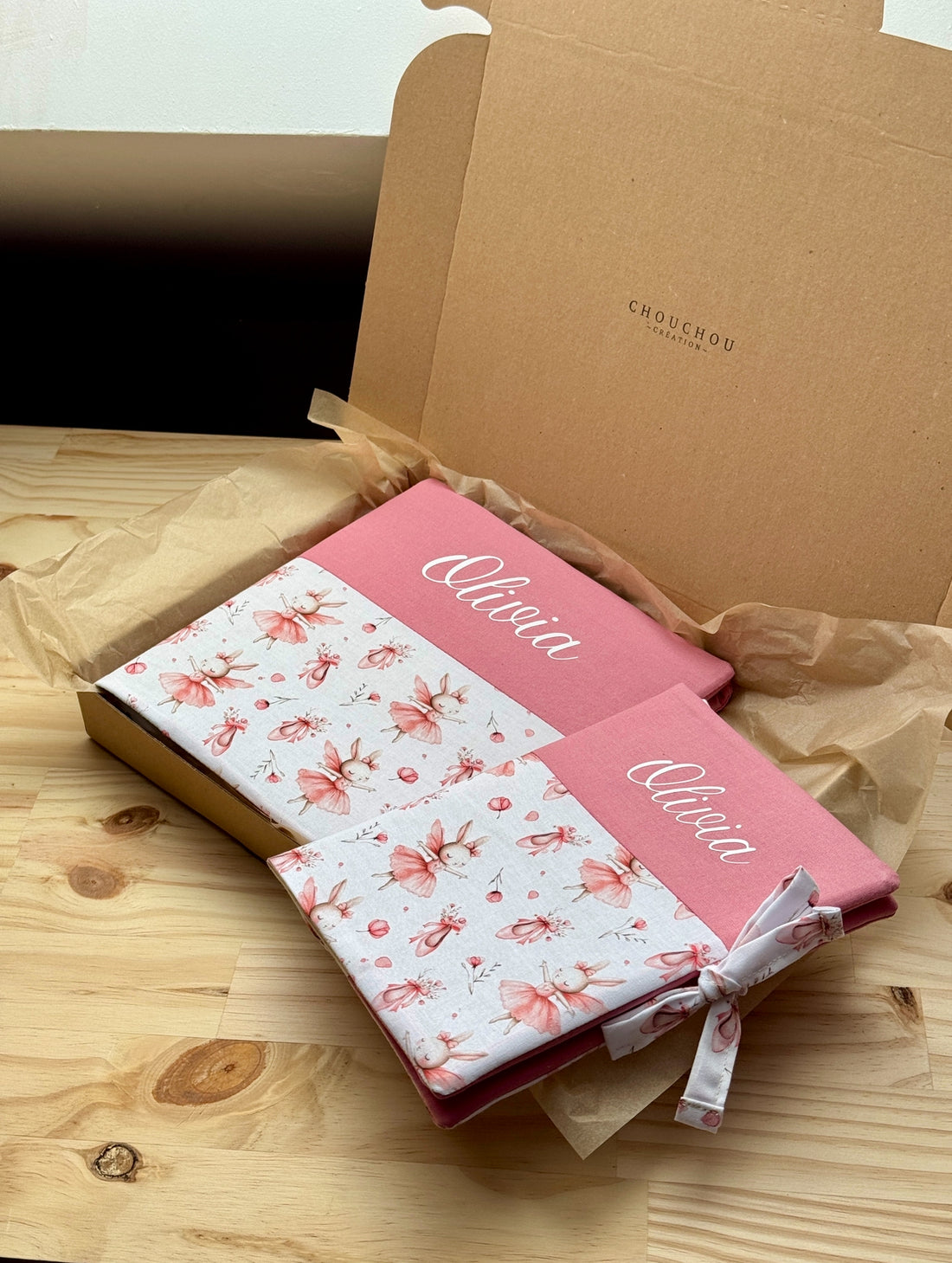 Coffret naissance Album photo + Carnet de santé Ballerine 🩰